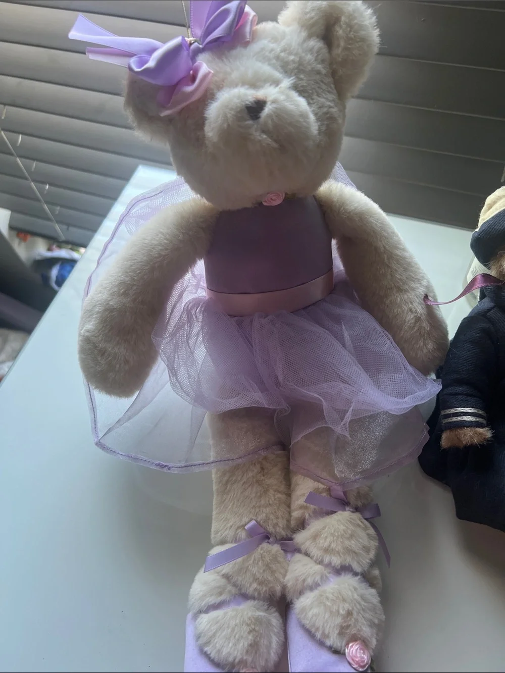 Plush Lavender Ballerina Bear with Tulle Tutu